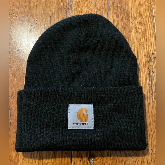 Carhartt Black Knit Cuffed Beanie - Picture 2 of 4